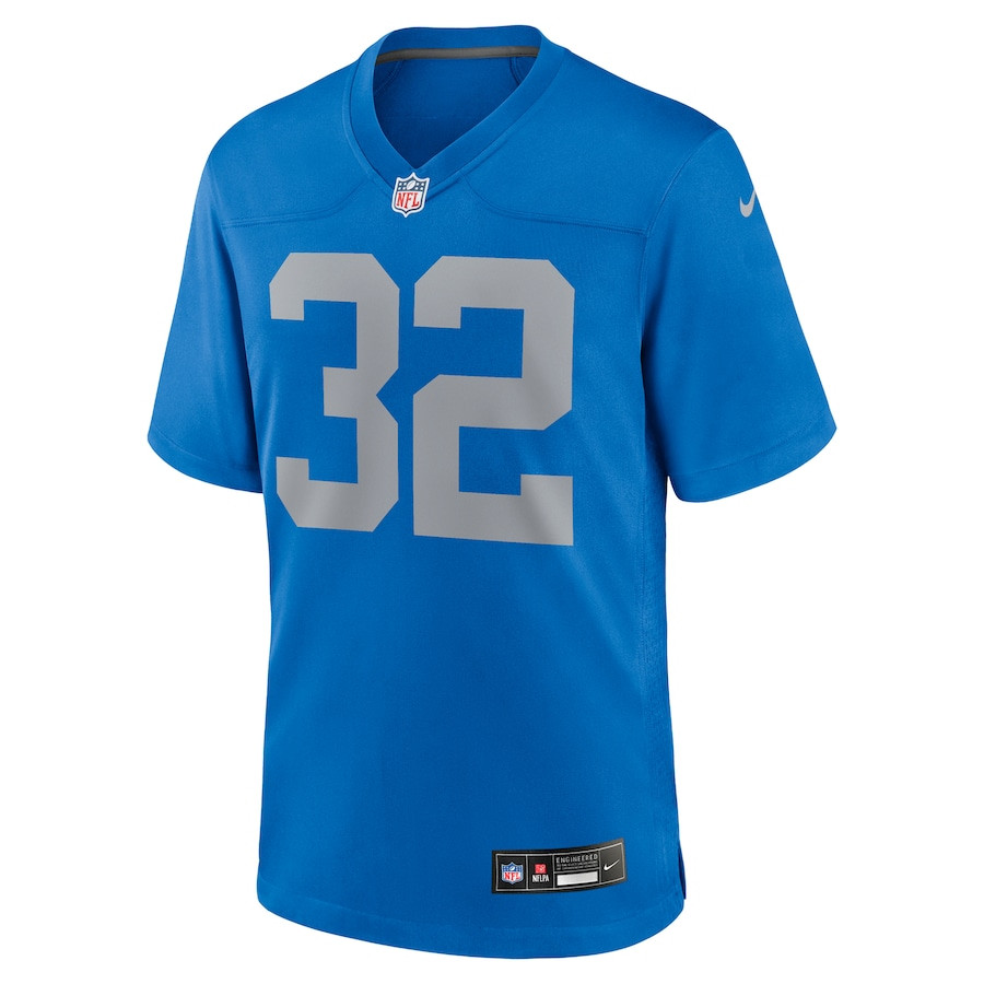 Alternative view of Brian Branch 32 Detroit Lions Alternate Game Men Jersey - Blue JS4259 nicesnker