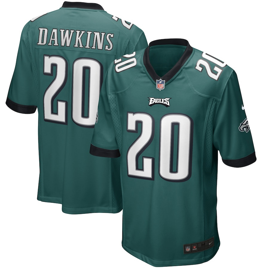 Brian Dawkins 20 Philadelphia Eagles Men Game Retired Jersey - Midnight Green JS3561 nicesnker