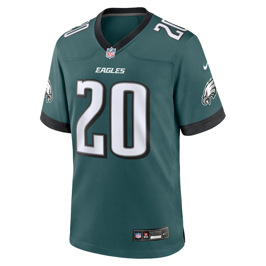 Alternative view of Brian Dawkins 20 Philadelphia Eagles Team Game Men Jersey - Midnight Green JS6237 nicesnker