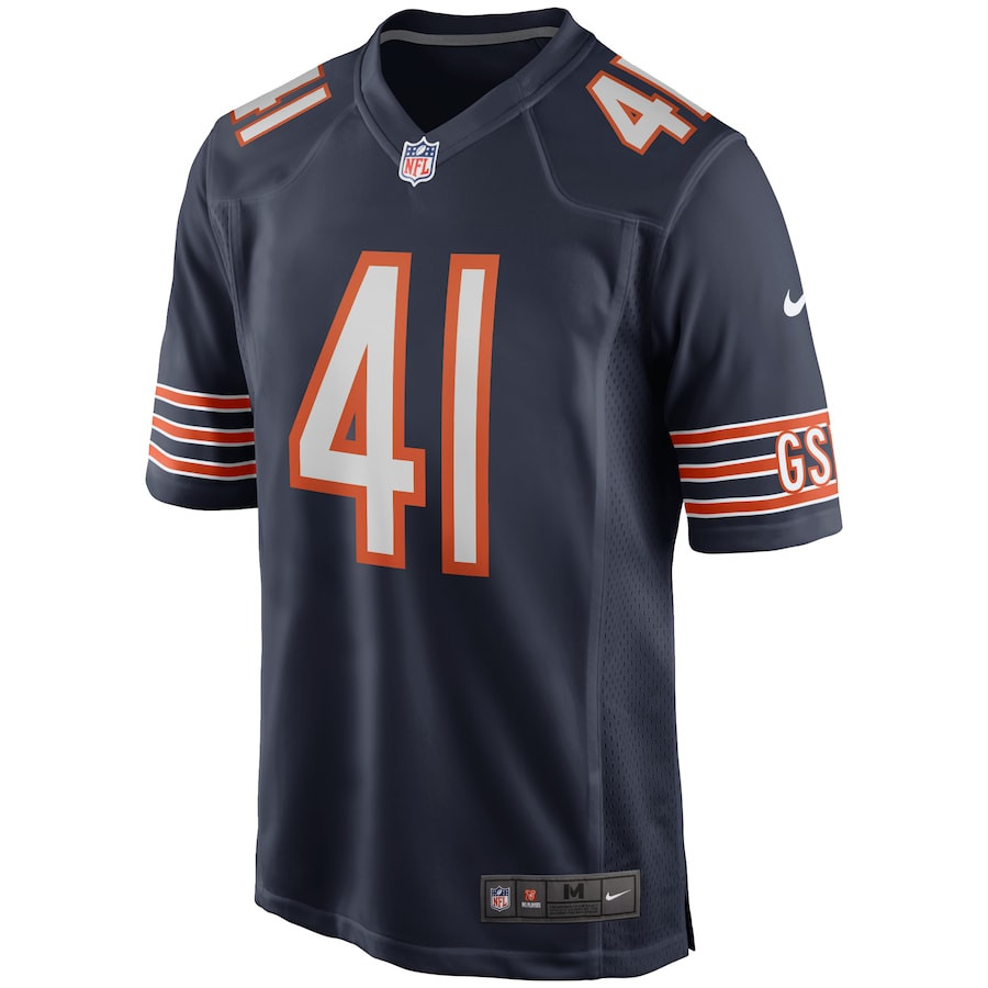 Alternative view of Brian Piccolo 41 Chicago Bears Men Game Retired Jersey - Navy JS7969 nicesnker