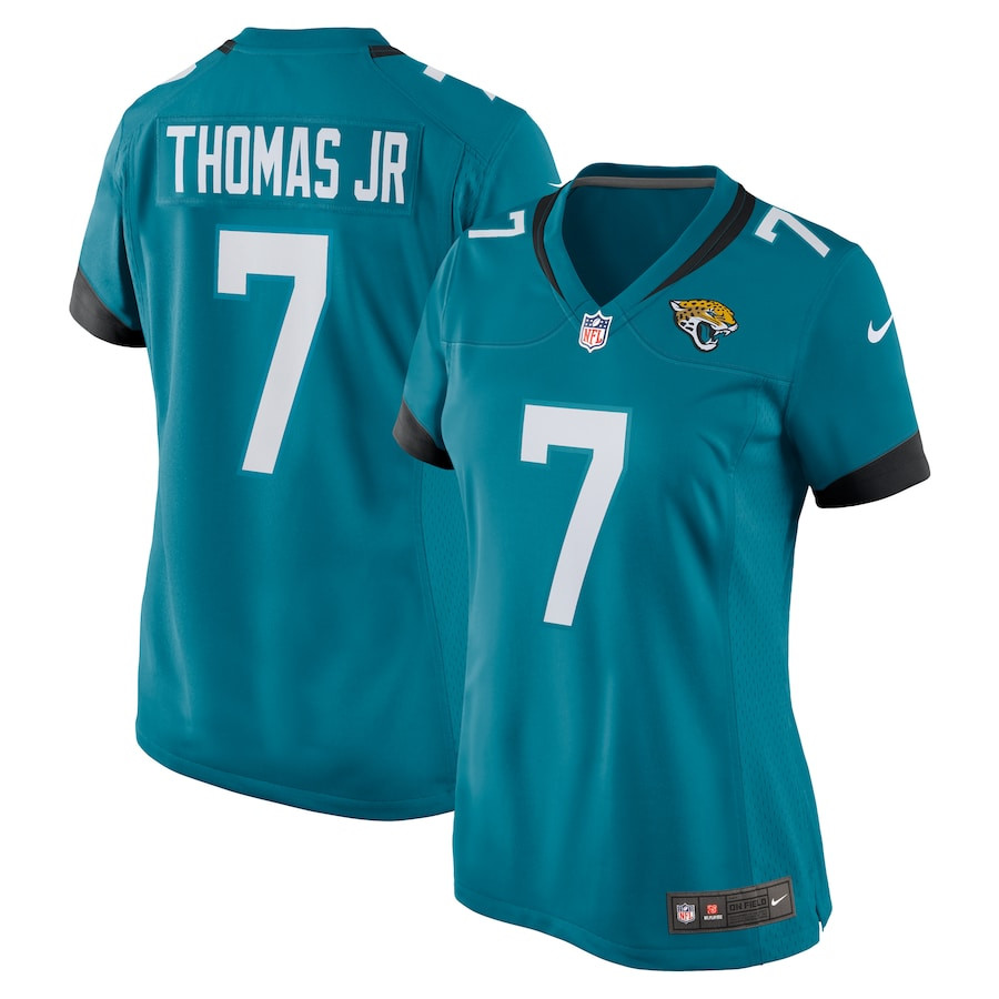 Brian Thomas Jr. 7 Jacksonville Jaguars Women's Game Jersey - Teal JS4560 nicesnker