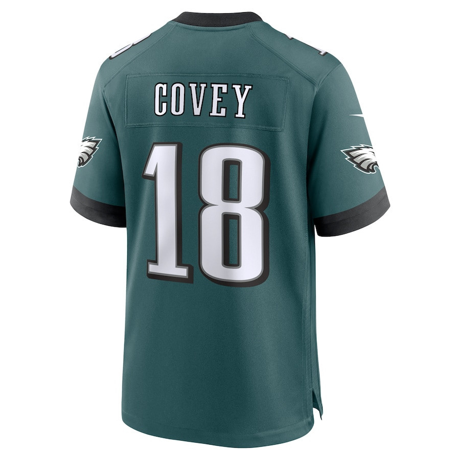 Britain Covey #18 Philadelphia Eagles Super Bowl LIX Jersey - Men's - Midnight Green JS2545 nicesnker - Image 3