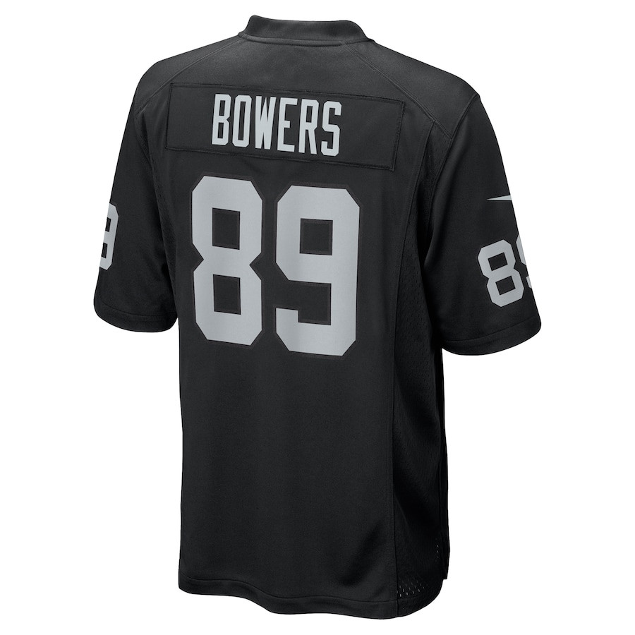 Brock Bowers 89 Las Vegas Raiders Team Game Men Jersey - Black JS8149 nicesnker - Image 3