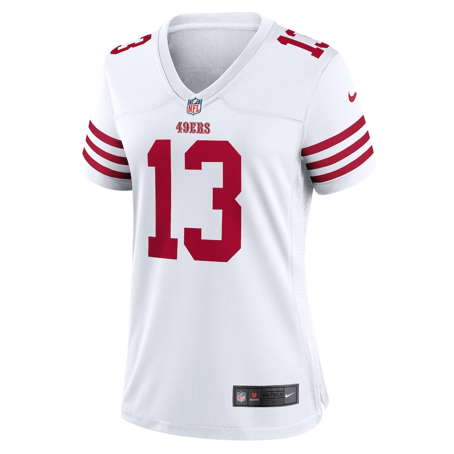 Alternative view of Brock Purdy 13 San Francisco 49ers Women Game Jersey - White JS6160 nicesnker