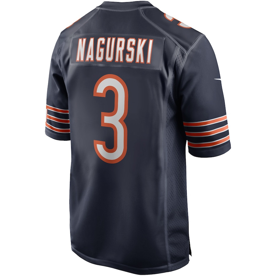 Bronko Nagurski 3 Chicago Bears Men Game Retired Jersey - Navy JS6871 nicesnker - Image 3