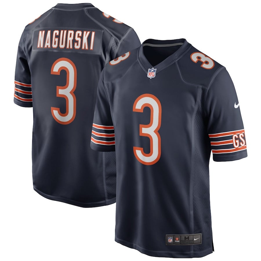 Bronko Nagurski 3 Chicago Bears Men Game Retired Jersey - Navy JS6871 nicesnker