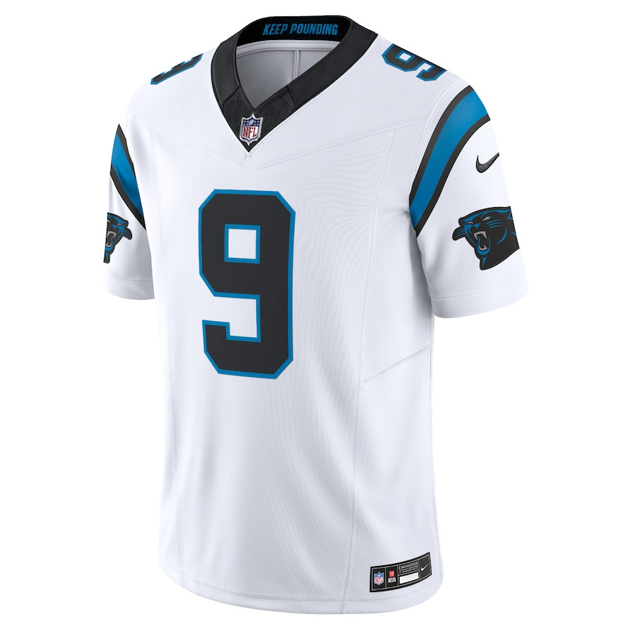 Alternative view of Bryce Young 9 Carolina Panthers Vapor F.U.S.E. Limited Jersey - Men White JS9588 nicesnker