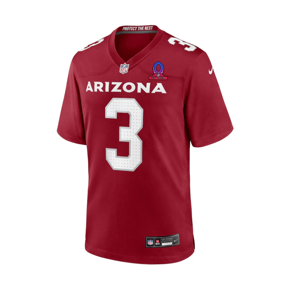 Alternative view of Budda Baker 3 Arizona Cardinals 2025 Pro Bowl Patch Game Men Jersey - Cardinal JS9404 nicesnker