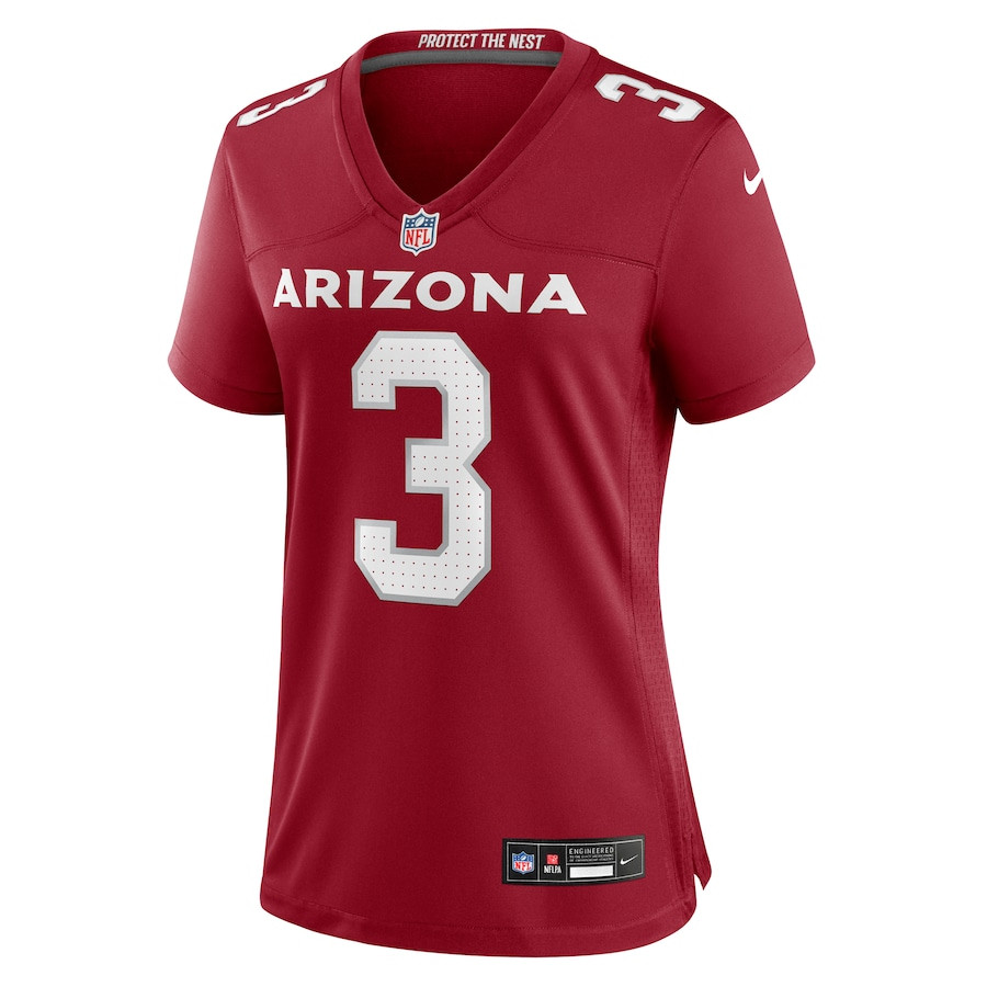 Alternative view of Budda Baker 3 Arizona Cardinals Women's Game Jersey - Cardinal JS8079 nicesnker