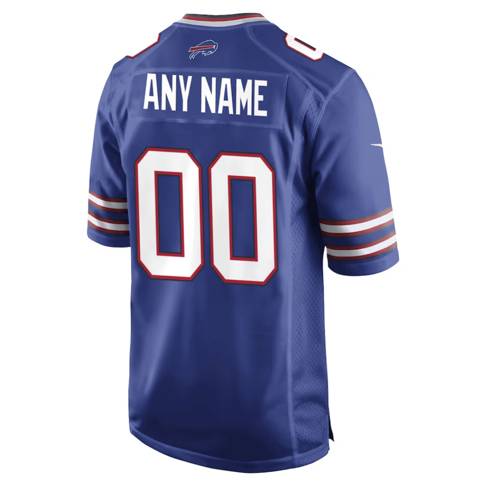 Buffalo Bills AFC Championship Patch Game Men Custom Jersey - Royal JS7967 nicesnker - Image 3