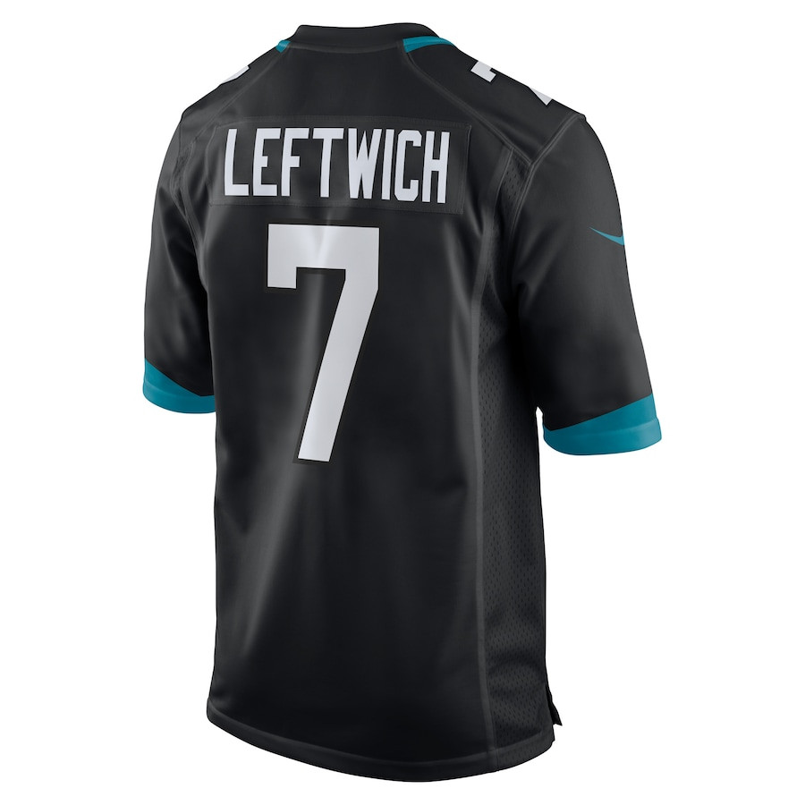 Byron Leftwich 7 Jacksonville Jaguars Men Alternate Retired Game Jersey - Black JS8956 nicesnker - Image 3