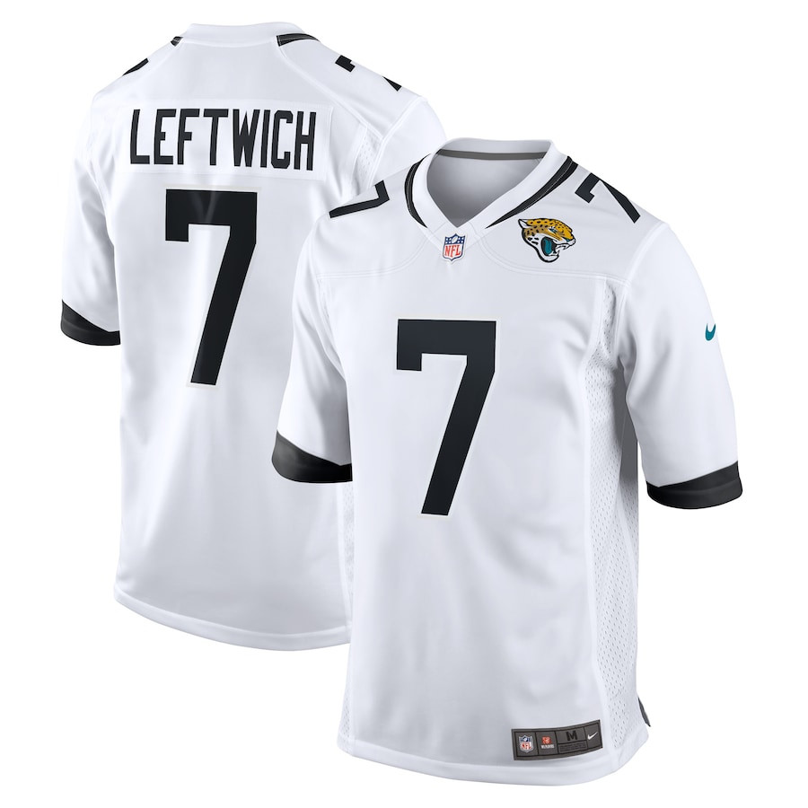 Byron Leftwich 7 Jacksonville Jaguars Men Retired Game Jersey - White JS1772 nicesnker