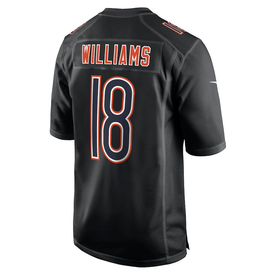 Alternative view of Caleb Williams 18 Chicago Bears Fashion Men Jersey - Carbon Black JS8485 nicesnker