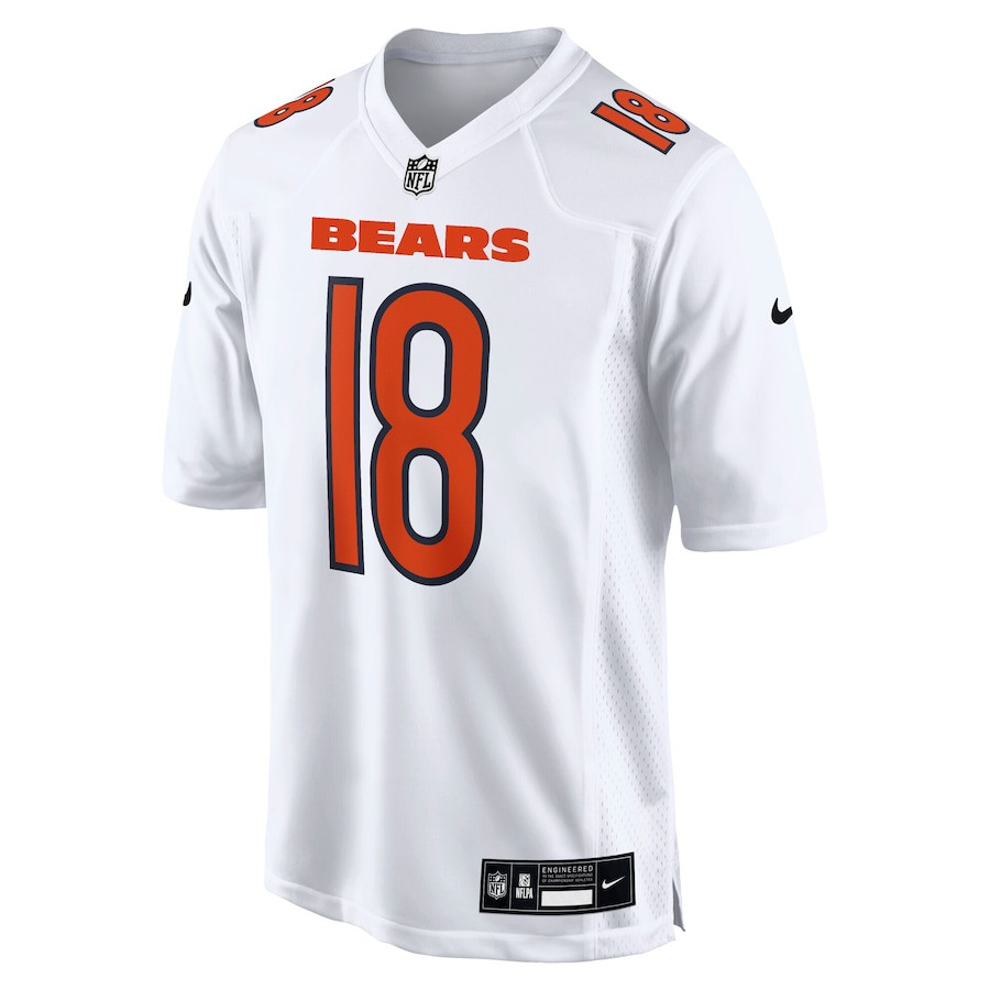 Alternative view of Caleb Williams 18 Chicago Bears Fashion Men Jersey - Tundra White JS2328 nicesnker