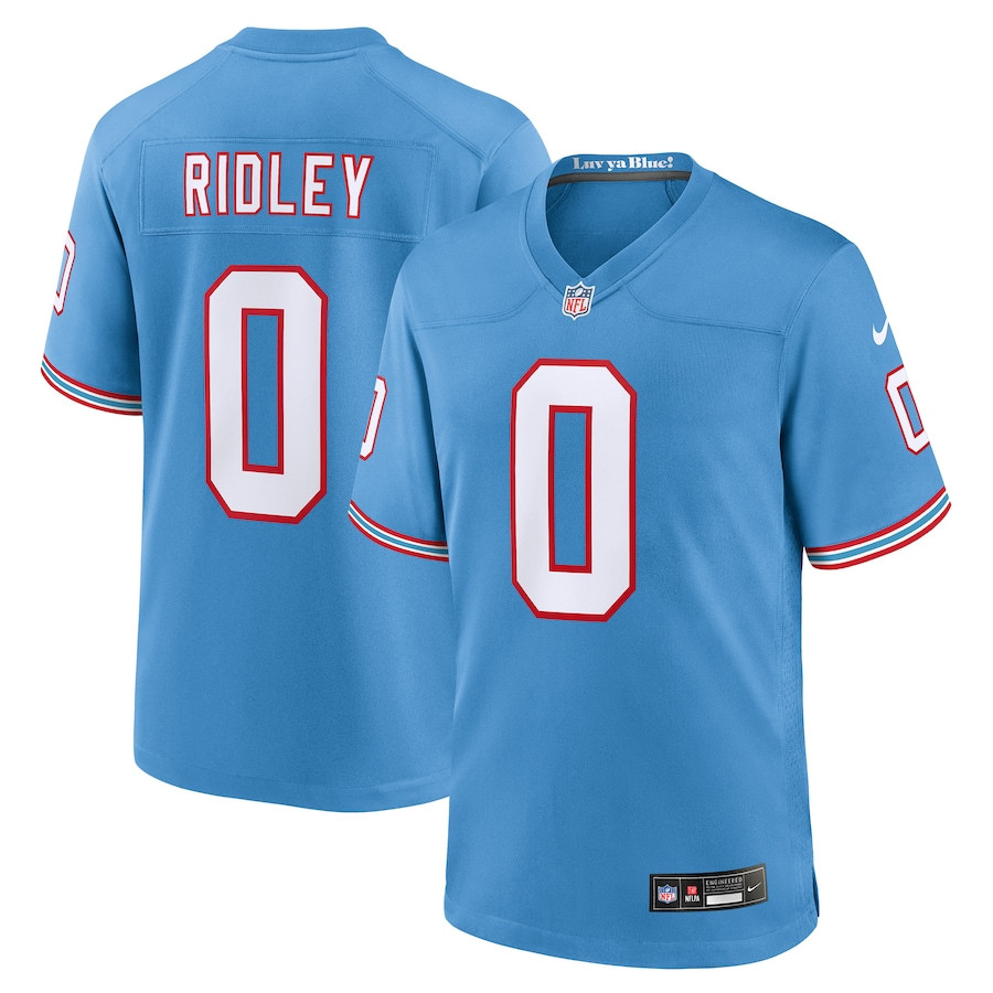 Calvin Ridley 0 Tennessee Titans Alternate Game Men Jersey - Light Blue JS2319 nicesnker