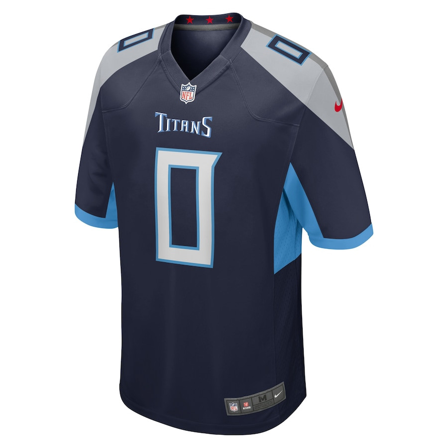 Alternative view of Calvin Ridley 0 Tennessee Titans Game Men Jersey - Navy JS9420 nicesnker
