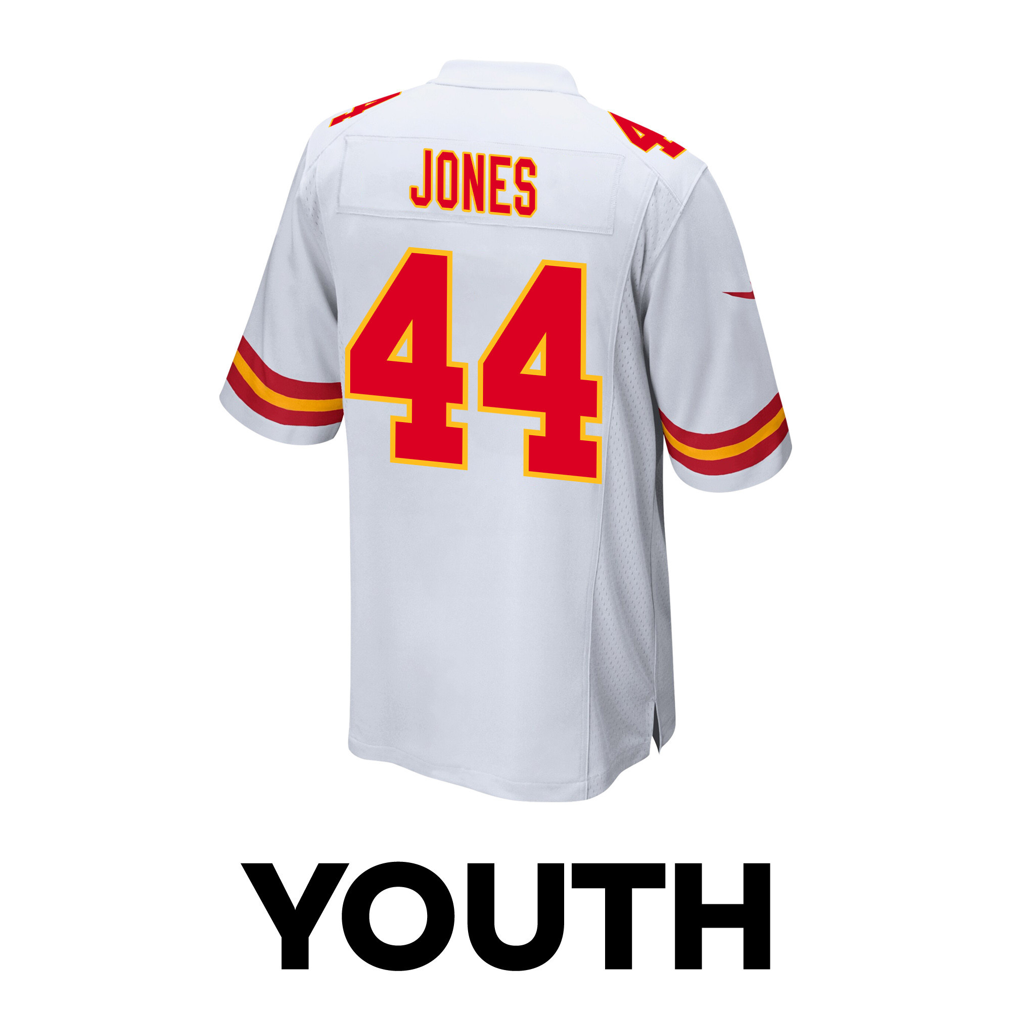 Cam Jones 44 Kansas City Chiefs Super Bowl LVIII Champions 4X Game YOUTH Jersey - White JS4420 nicesnker - Image 3