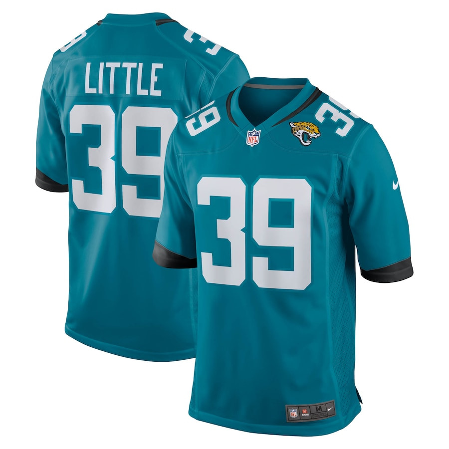 Cam Little 39 Jacksonville Jaguars Team Game Men Jersey - Teal JS9218 nicesnker