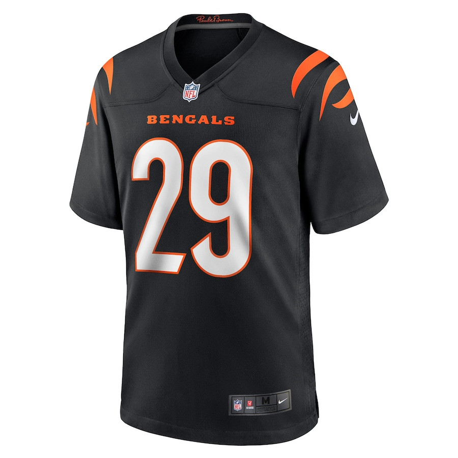 Alternative view of Cam Taylor-Britt 29 Cincinnati Bengals Game Men Jersey - Black JS7075 nicesnker