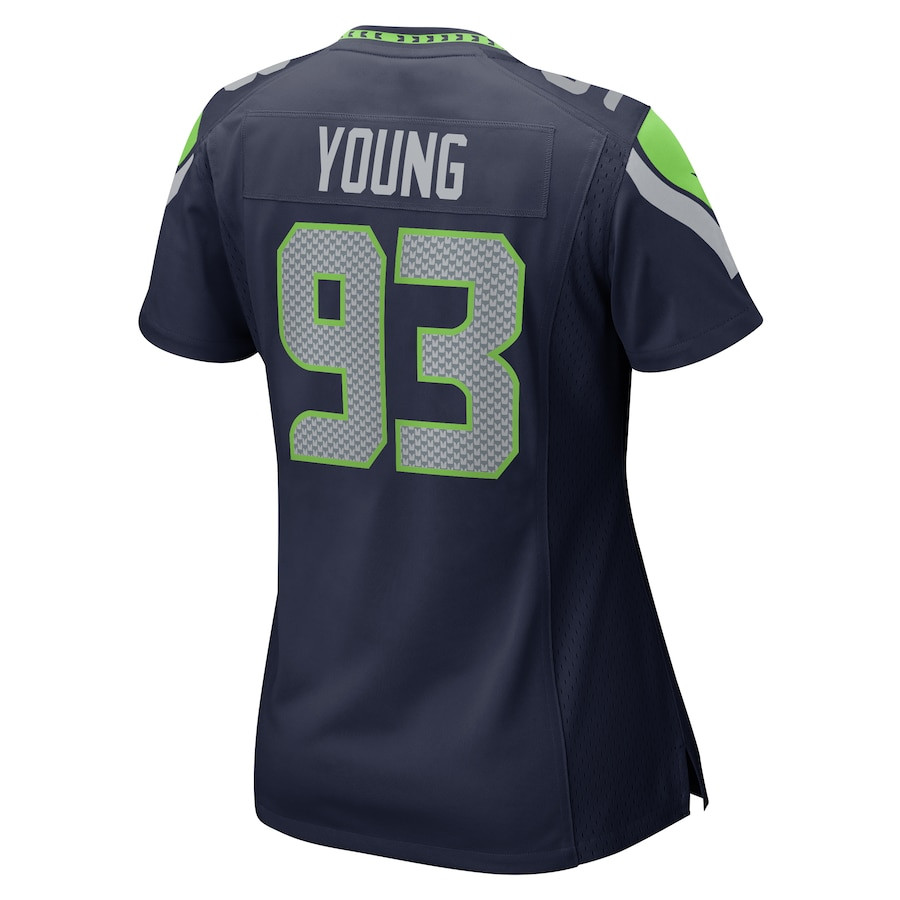Cameron Young 93 Seattle Seahawks Women's Game Jersey - College Navy JS2630 nicesnker - Image 3