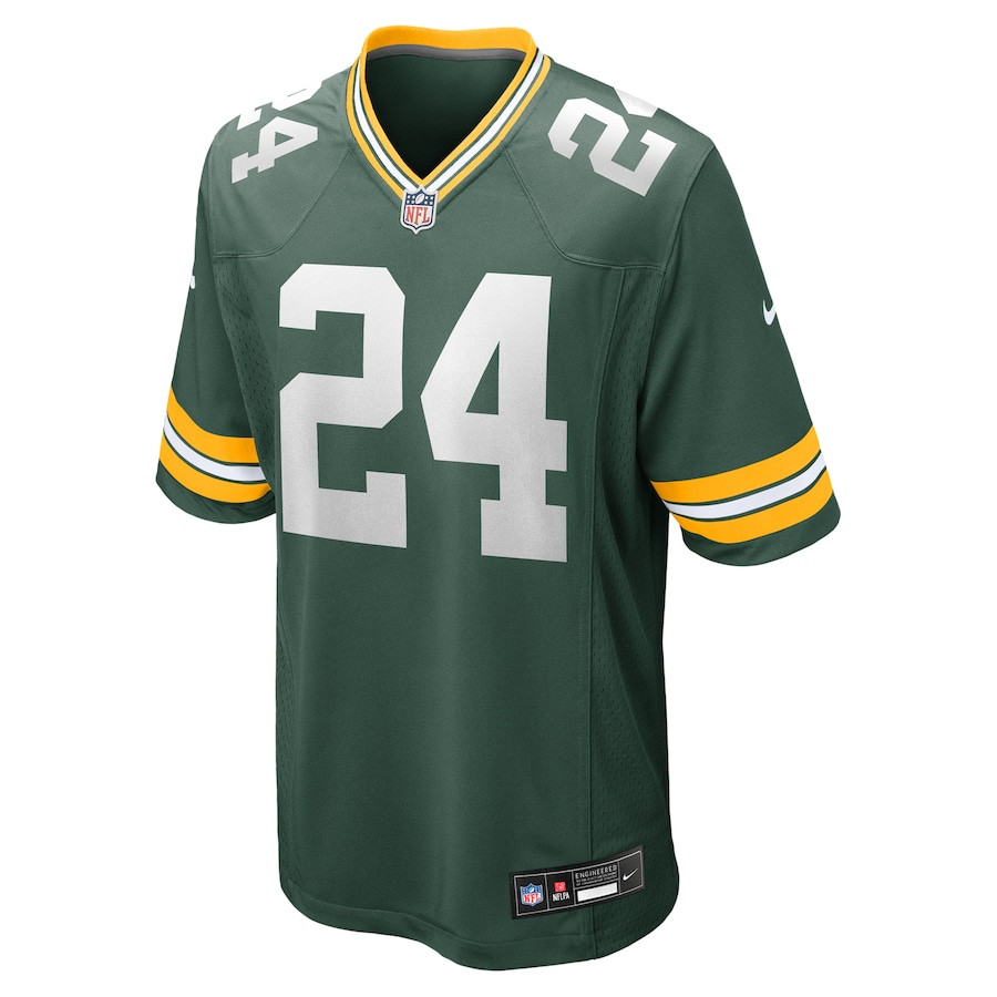 Alternative view of Carrington Valentine 24 Green Bay Packers Game Men Jersey - Green JS7538 nicesnker