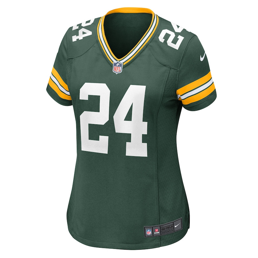 Alternative view of Carrington Valentine 24 Green Bay Packers Women's Game Jersey - Green JS8652 nicesnker
