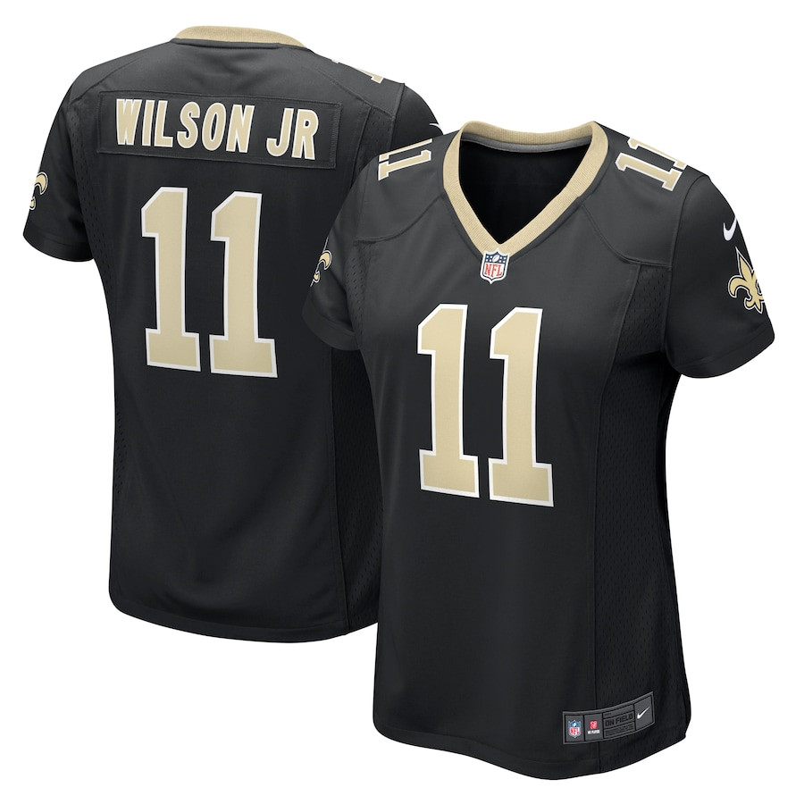 Cedrick Wilson Jr. 11 New Orleans Saints Women's Game Jersey - Black JS1201 nicesnker