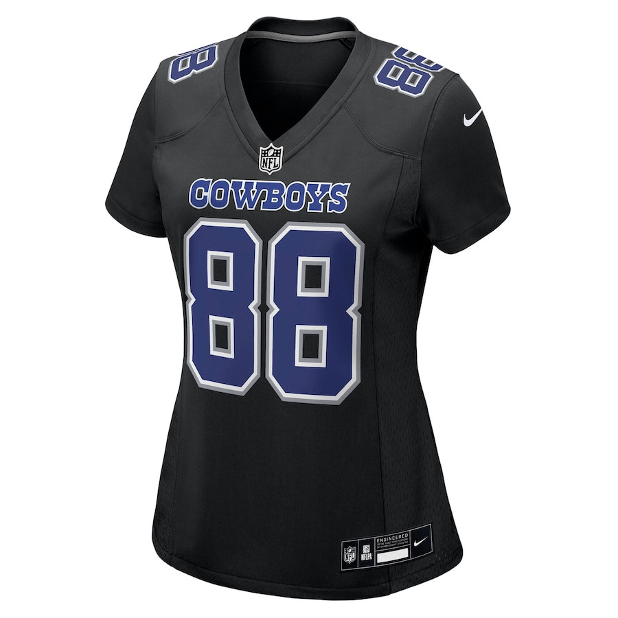 Alternative view of CeeDee Lamb 88 Dallas Cowboys Women's Fashion Game Jersey - Carbon Black JS3458 nicesnker