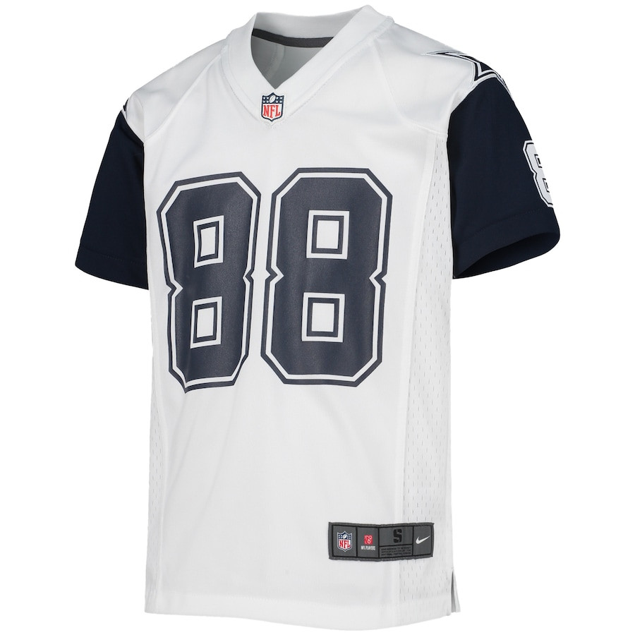 Alternative view of CeeDee Lamb 88 Dallas Cowboys YOUTH Alternate Game Jersey - White JS7312 nicesnker