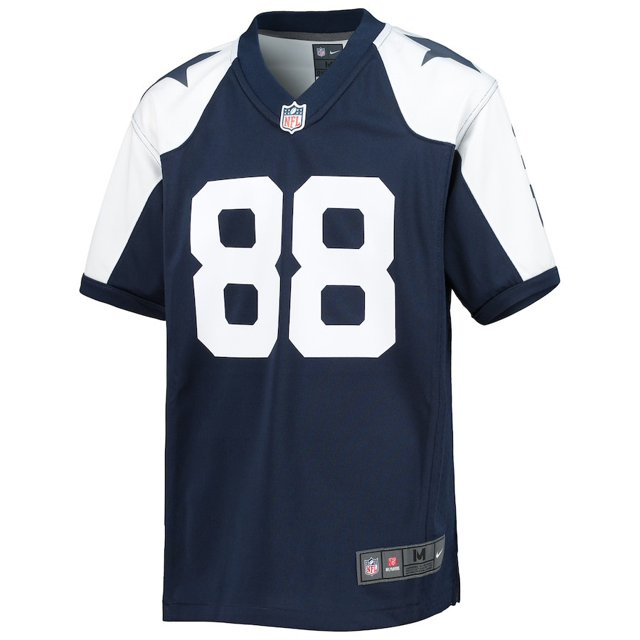 Alternative view of CeeDee Lamb 88 Dallas Cowboys YOUTH Alternate Team Game Jersey - Navy JS4982 nicesnker
