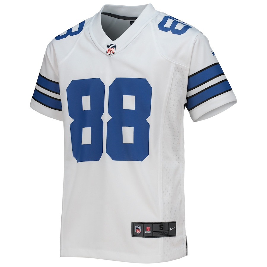 Alternative view of CeeDee Lamb 88 Dallas Cowboys YOUTH Game Jersey - White JS1315 nicesnker