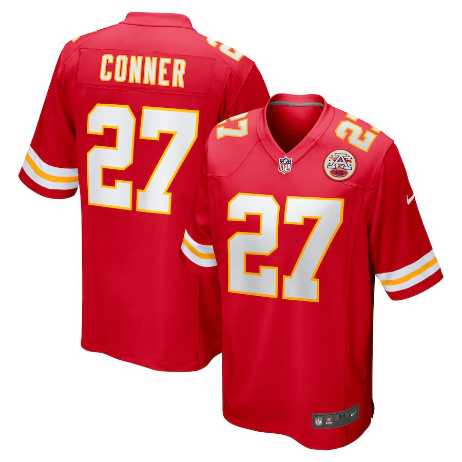 Chamarri Conner 27 Kansas City Chiefs Game Men Jersey - Red JS7872 nicesnker