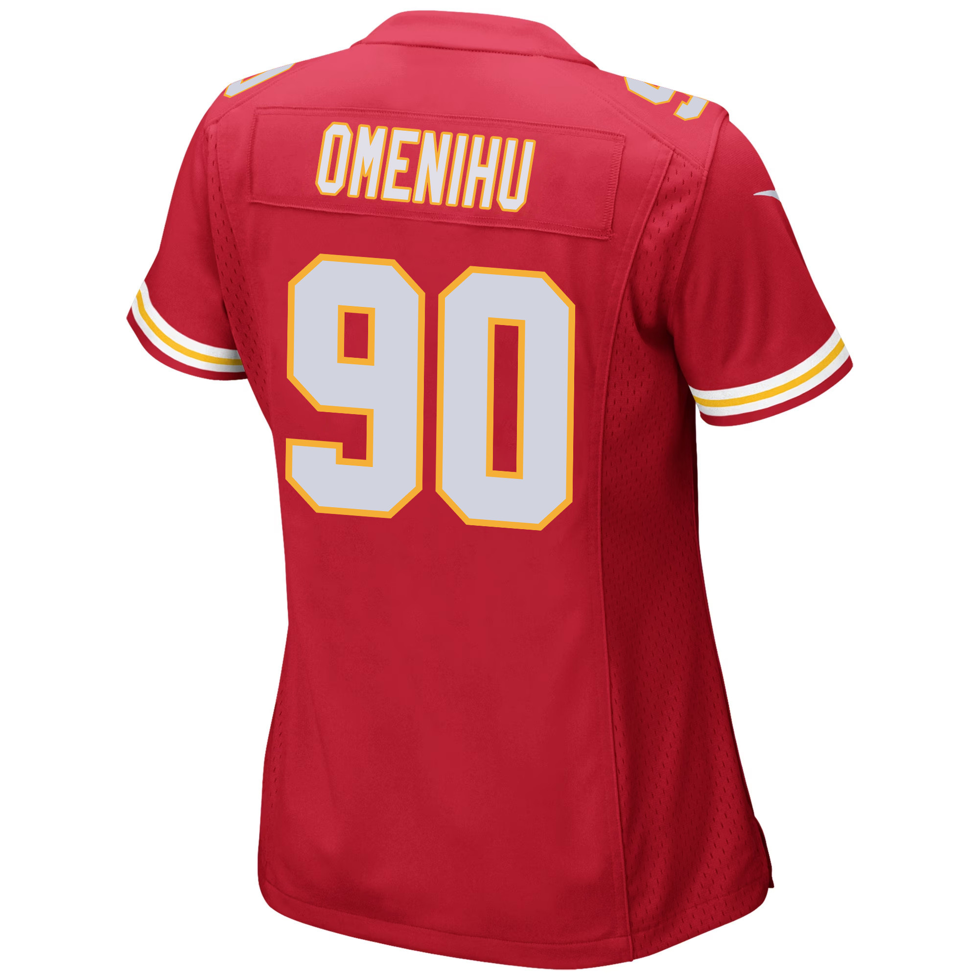 Charles Omenihu 90 Kansas City Chiefs Super Bowl LVIII Champions 4X Game Women Jersey - Red JS1621 nicesnker - Image 3