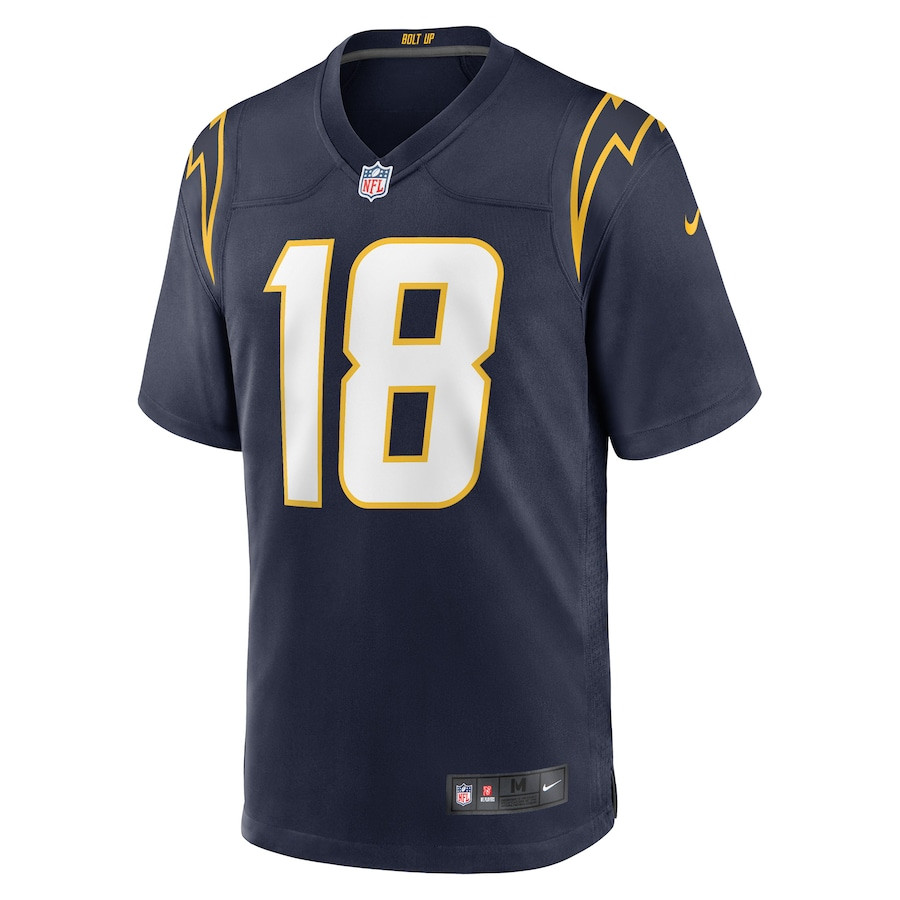 Alternative view of Charlie Joiner 18 Los Angeles Chargers Men Retired Jersey - Navy JS4471 nicesnker