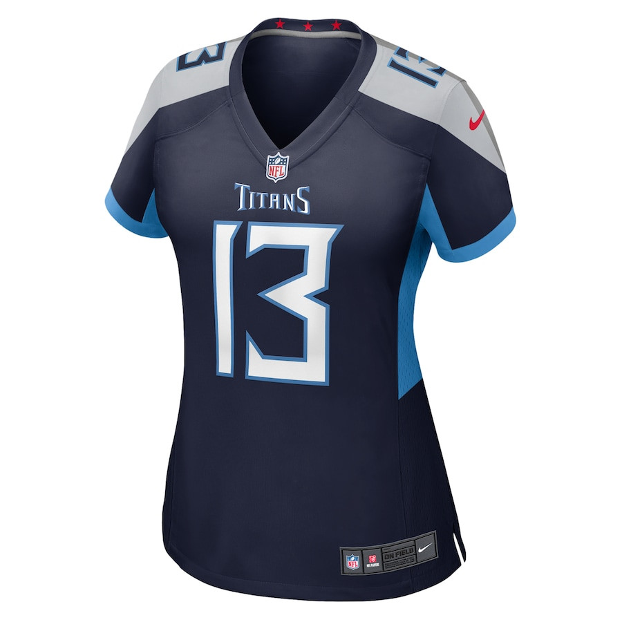 Alternative view of Chidobe Awuzie 13 Tennessee Titans Women's Game Jersey - Navy JS1694 nicesnker