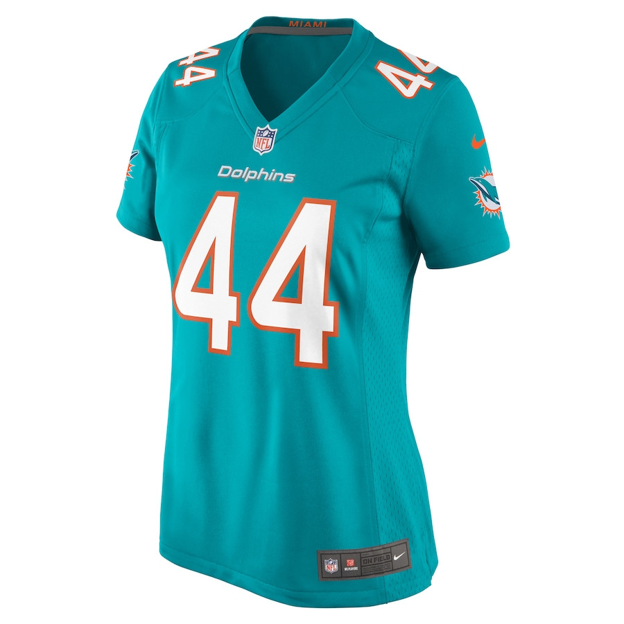 Alternative view of Chop Robinson 44 Miami Dolphins Women's Game Jersey - Aqua JS3542 nicesnker
