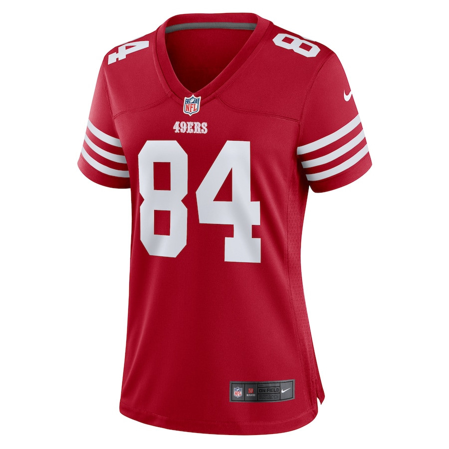 Alternative view of Chris Conley 84 San Francisco 49ers Women Game Jersey - Scarlet JS8006 nicesnker
