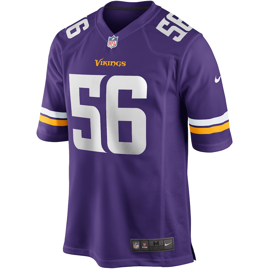Alternative view of Chris Doleman 56 Minnesota Vikings Men Game Retired Jersey - Purple JS3533 nicesnker