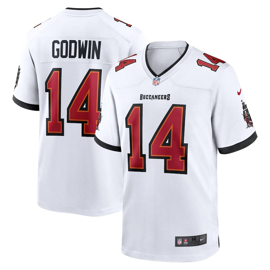 Chris Godwin 14 Tampa Bay Buccaneers Game Men Jersey - White JS8850 nicesnker