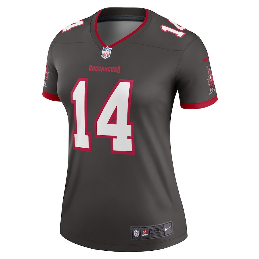 Alternative view of Chris Godwin 14 Tampa Bay Buccaneers Women Alternate Legend Jersey - Pewter JS9546 nicesnker