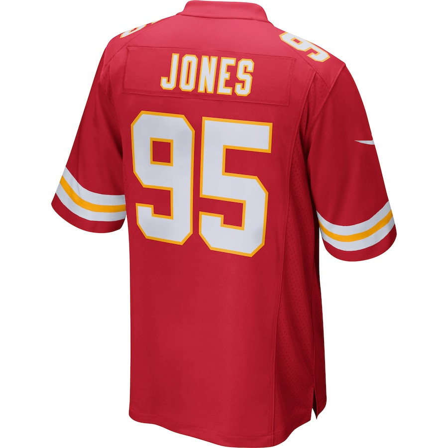 Chris Jones #95 Kansas City Chiefs Super Bowl LIX Jersey - Men's - Red JS4033 nicesnker - Image 3