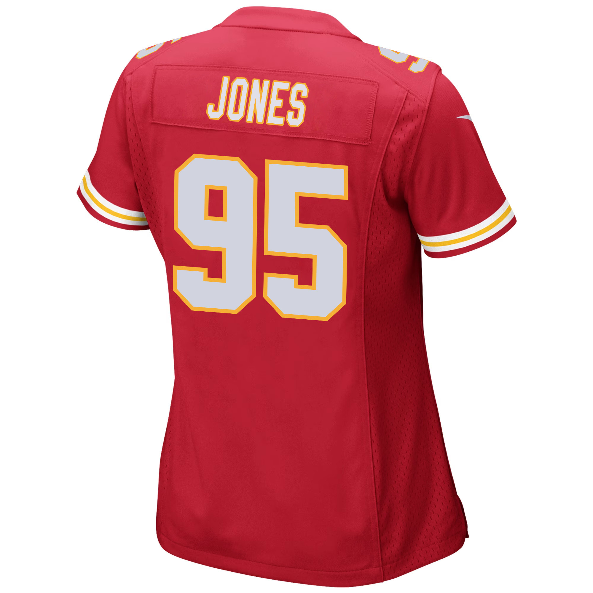 Chris Jones 95 Kansas City Chiefs Super Bowl LVIII Patch Game Women Jersey - Red JS4235 nicesnker - Image 3