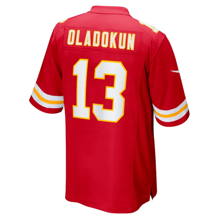 Chris Oladokun 13 Kansas City Chiefs Game Men Jersey - Red JS1852 nicesnker - Image 3