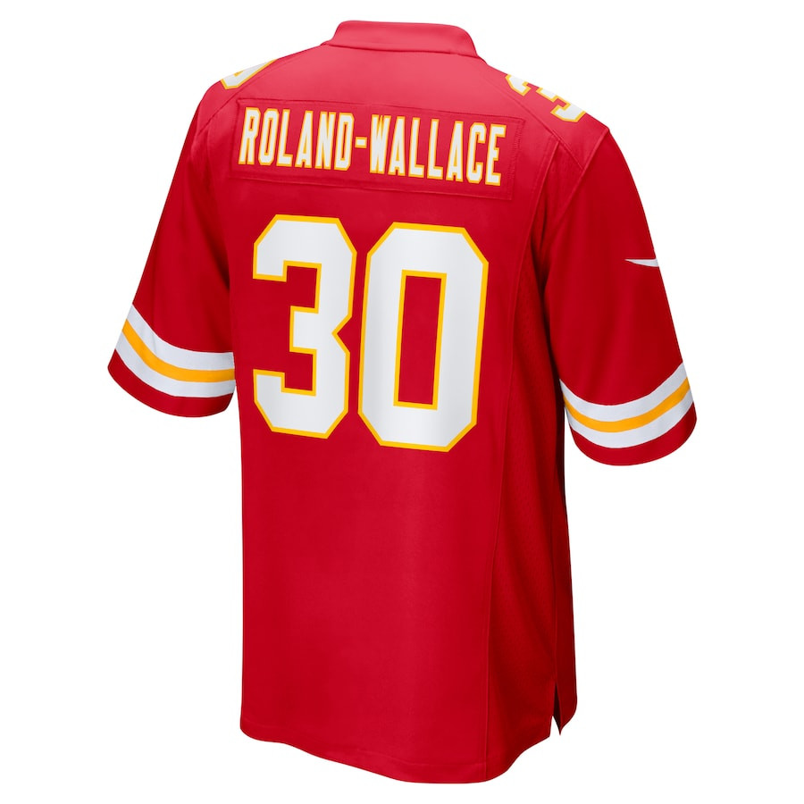 Chris Roland-Wallace 30 Kansas City Chiefs Game Men Jersey - Red JS3014 nicesnker - Image 3