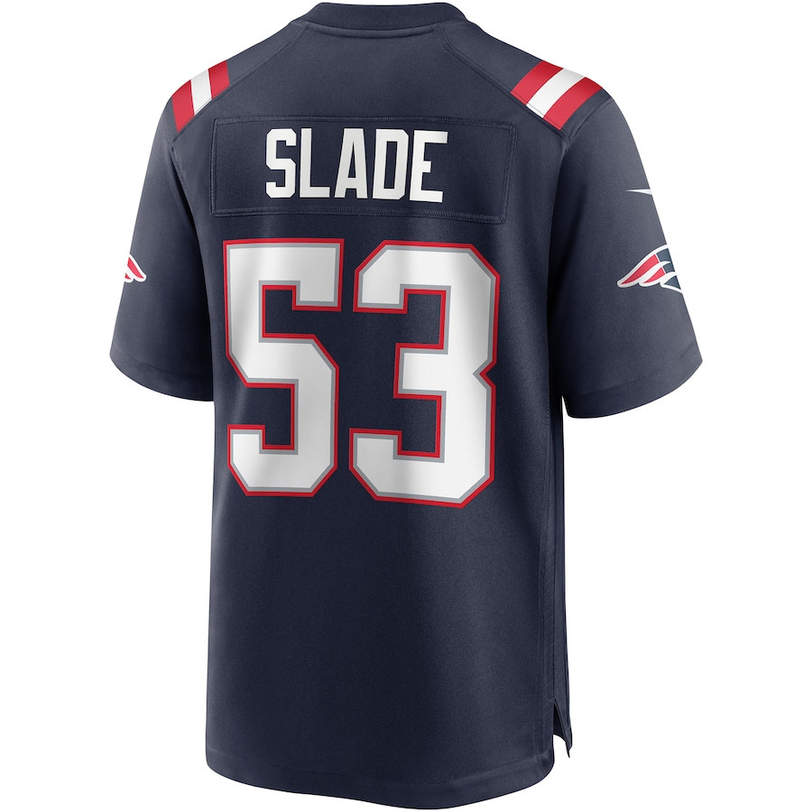 Chris Slade 53 New England Patriots Men Game Retired Jersey - Navy JS8148 nicesnker - Image 3