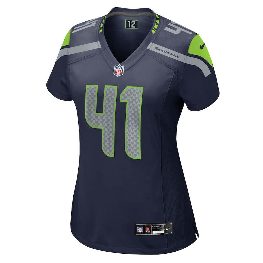 Alternative view of Chris Stoll 41 Seattle Seahawks Women's Team Game Jersey - College Navy JS6338 nicesnker