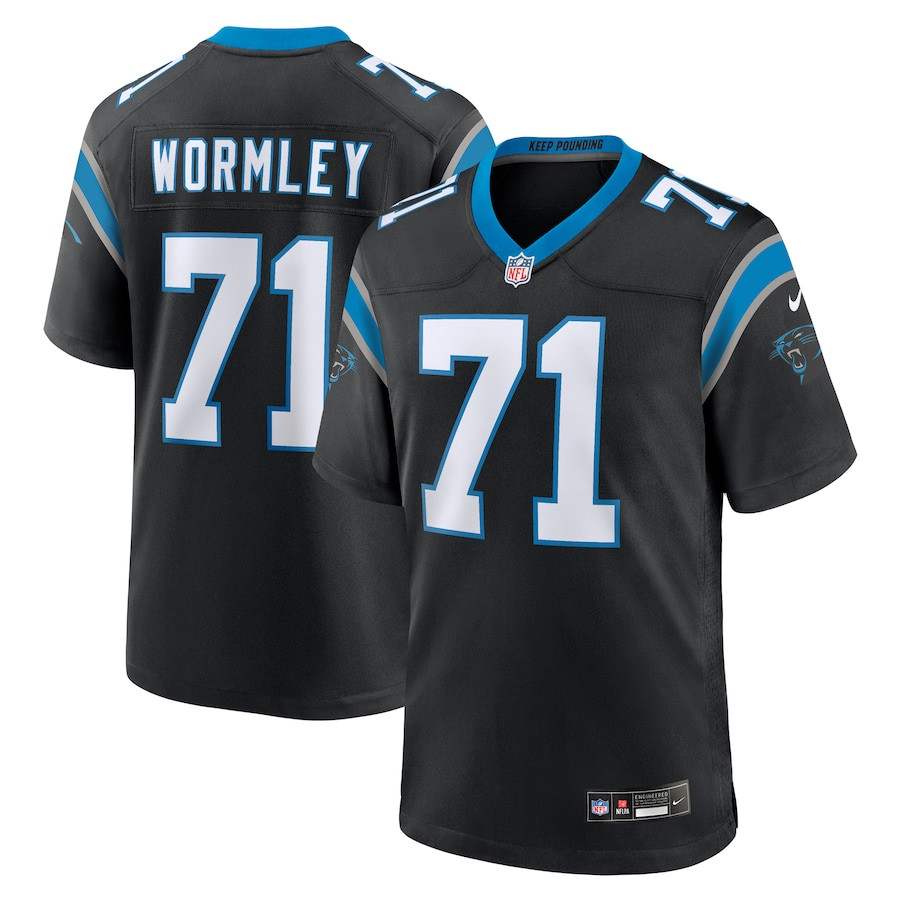 Chris Wormley 71 Carolina Panthers Game Men Jersey - Black JS4325 nicesnker