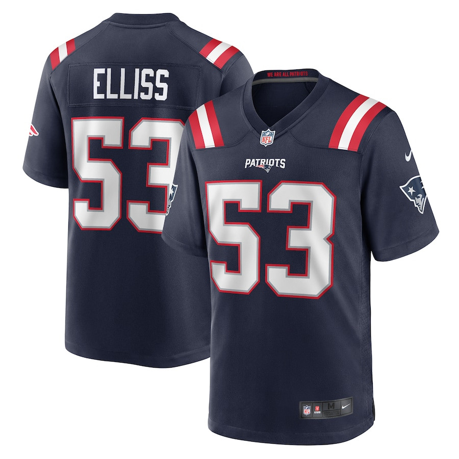 Christian Elliss 53 New England Patriots Team Game Men Jersey - Navy JS4729 nicesnker
