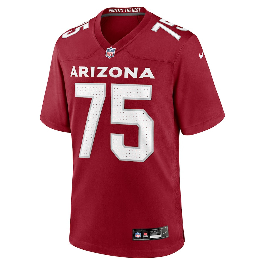 Alternative view of Christian Jones 75 Arizona Cardinals Team Game Men Jersey - Cardinal JS3405 nicesnker
