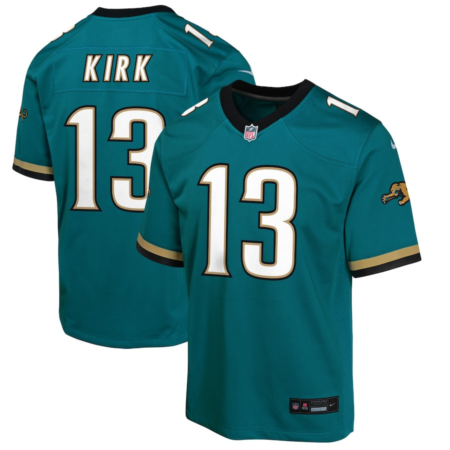 Christian Kirk 13 Jacksonville Jaguars Prowler Throwback Player Game YOUTH Jersey - Teal JS7087 nicesnker